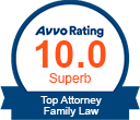 Avvo Rating 10.0 Superb Topo Attorney Family Law